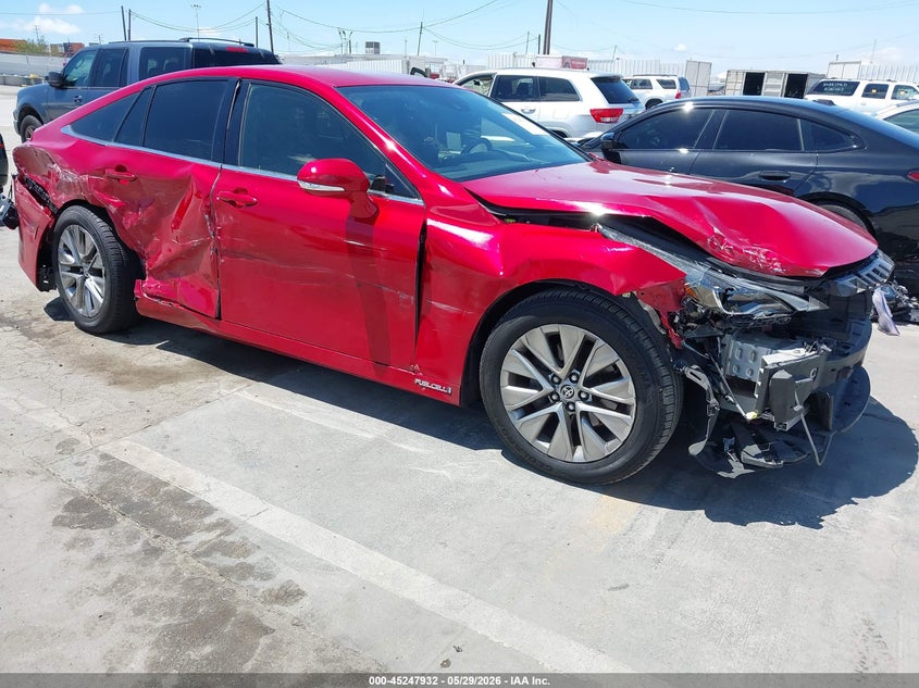 2022 Toyota Mirai VIN JTDAAAAA6NA004716 IAAI salvage auction — FRONT & REAR, Clear (Arizona), sold $475 on 2026-07-08 (photo 1)