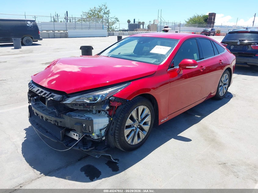 2022 Toyota Mirai VIN JTDAAAAA6NA004716 IAAI salvage auction — FRONT & REAR, Clear (Arizona), sold $475 on 2026-07-08 (photo 2)