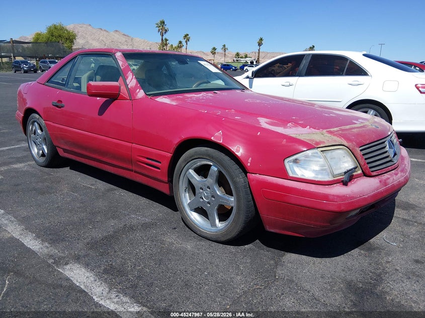 1998 Mercedes-benz Sl-class VIN WDBFA67F3WF163654 IAAI salvage auction — NORMAL WEAR, Clear (Nevada), sold $2,475 on 2026-07-10 (photo 1)