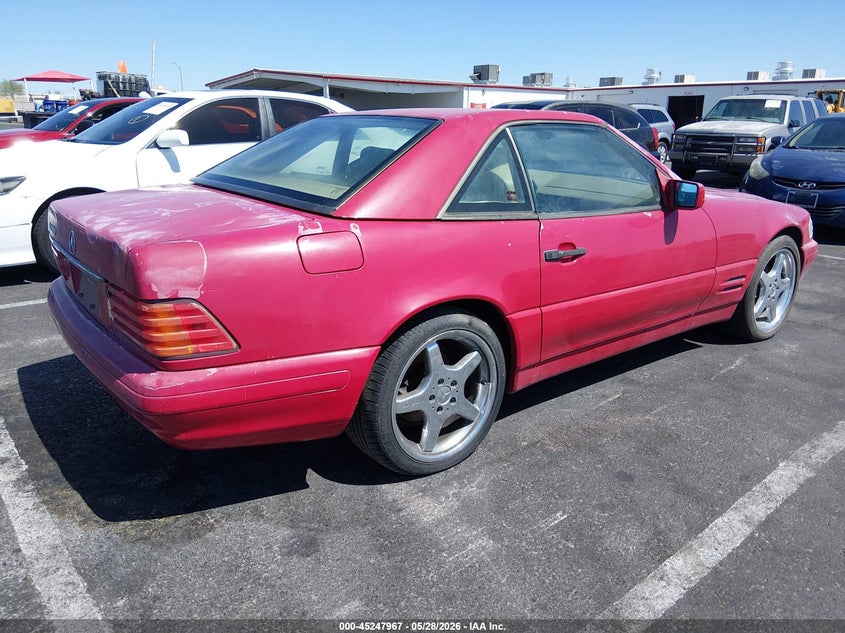 1998 Mercedes-benz Sl-class VIN WDBFA67F3WF163654 IAAI salvage auction — NORMAL WEAR, Clear (Nevada), sold $2,475 on 2026-07-10 (photo 4)