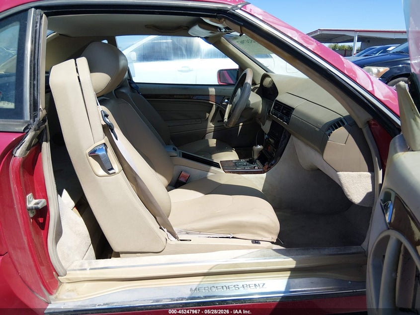 1998 Mercedes-benz Sl-class VIN WDBFA67F3WF163654 IAAI salvage auction — NORMAL WEAR, Clear (Nevada), sold $2,475 on 2026-07-10 (photo 5)