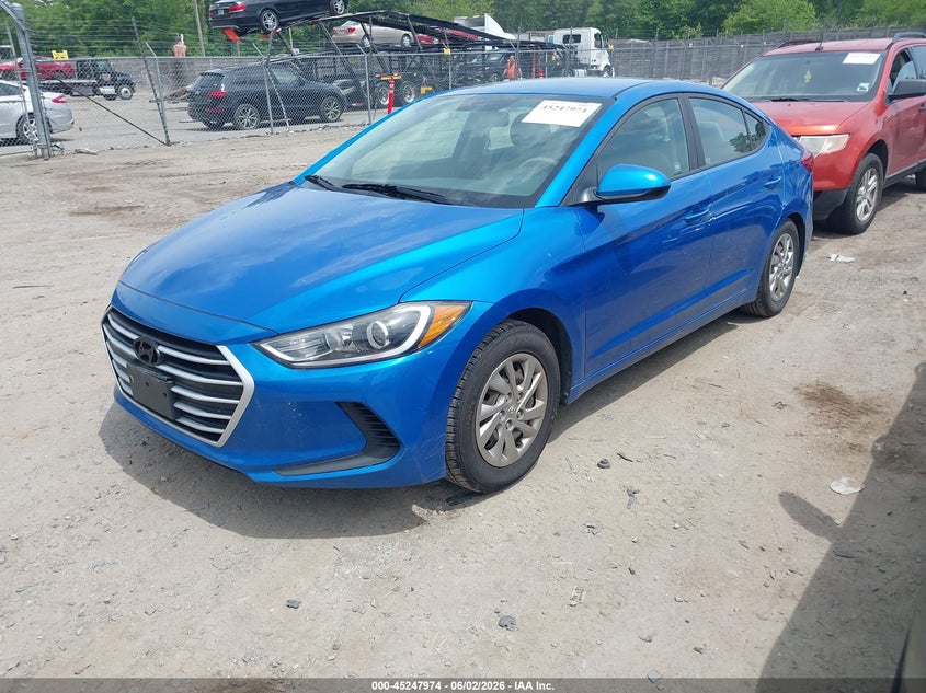 2017 Hyundai Elantra VIN KMHD74LF9HU129245 IAAI salvage auction — RIGHT SIDE, Salvage Title, sold $625 on 2026-07-10 (photo 2)