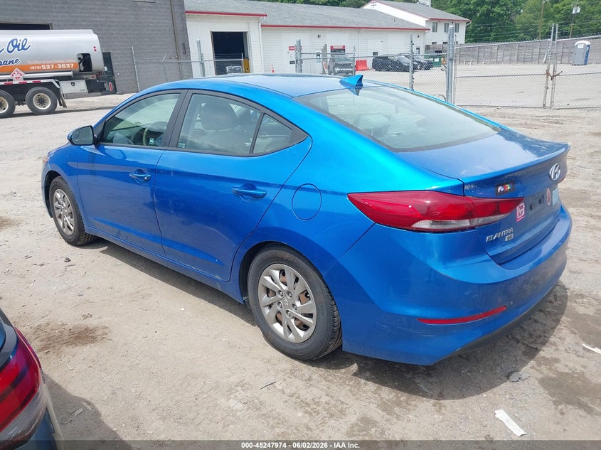 2017 Hyundai Elantra VIN KMHD74LF9HU129245 IAAI salvage auction — RIGHT SIDE, Salvage Title, sold $625 on 2026-07-10 (photo 3)