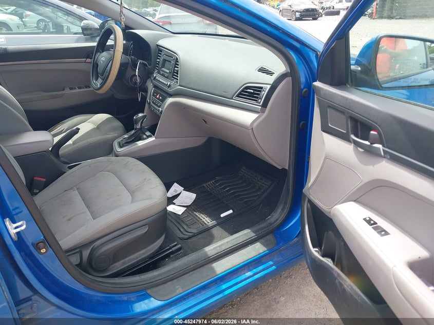 2017 Hyundai Elantra VIN KMHD74LF9HU129245 IAAI salvage auction — RIGHT SIDE, Salvage Title, sold $625 on 2026-07-10 (photo 5)