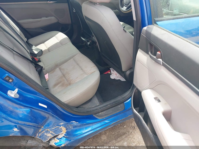 2017 Hyundai Elantra VIN KMHD74LF9HU129245 IAAI salvage auction — RIGHT SIDE, Salvage Title, sold $625 on 2026-07-10 (photo 8)