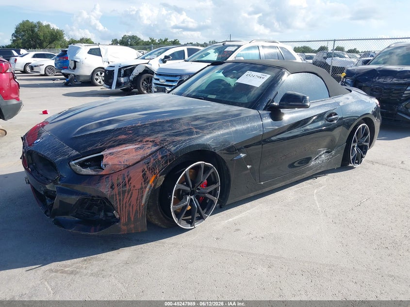 2025 BMW Z4 VIN WBAHF9C03SWY46783 IAAI salvage auction — FRONT END, Salvage Title, sold $18,600 on 2026-07-27 (photo 2)