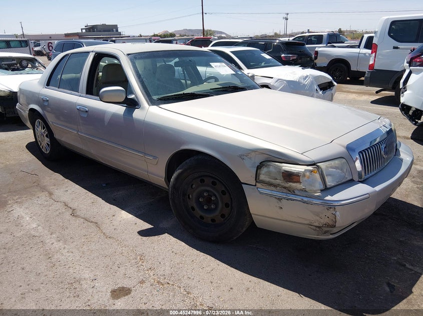 2008 Mercury Grand marquis VIN 2MEFM74V48X658364 IAAI salvage auction — RIGHT FRONT, Original (Texas), sold $1,200 on 2026-08-26 (photo 1)