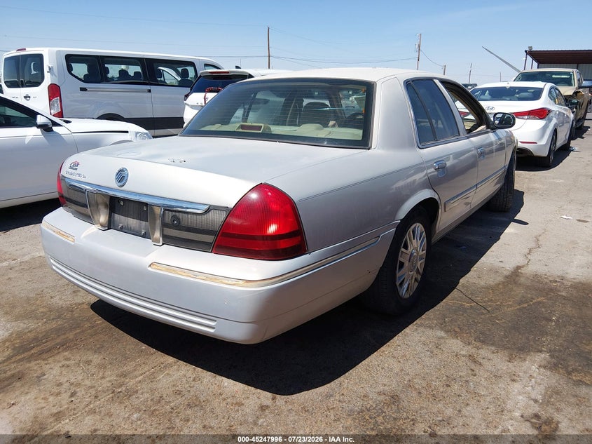 2008 Mercury Grand marquis VIN 2MEFM74V48X658364 IAAI salvage auction — RIGHT FRONT, Original (Texas), sold $1,200 on 2026-08-26 (photo 4)