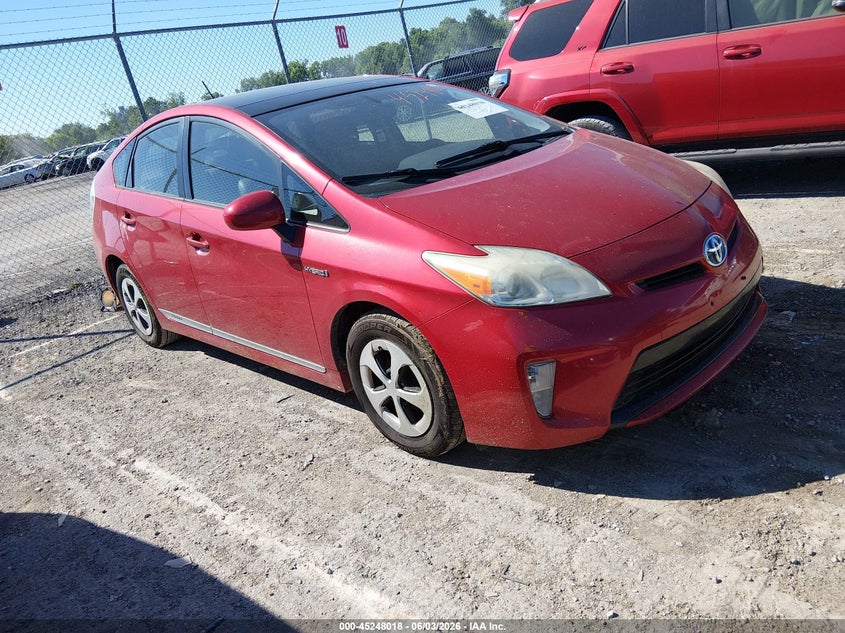 2014 Toyota Prius VIN JTDKN3DU3E1741043 IAAI salvage auction — NORMAL WEAR, Salvage Title, sold $1,600 on 2026-07-06 (photo 1)