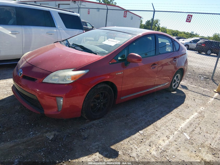 2014 Toyota Prius VIN JTDKN3DU3E1741043 IAAI salvage auction — NORMAL WEAR, Salvage Title, sold $1,600 on 2026-07-06 (photo 2)