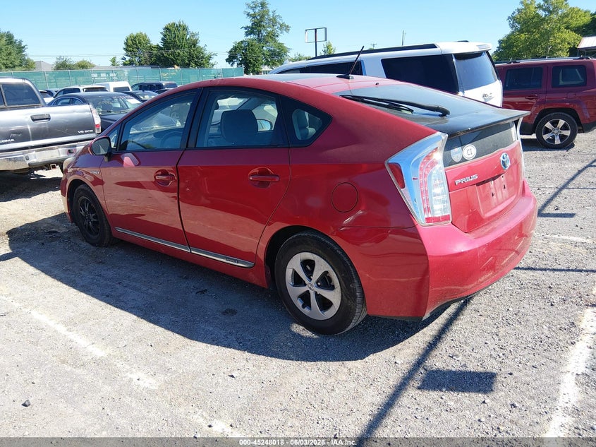 2014 Toyota Prius VIN JTDKN3DU3E1741043 IAAI salvage auction — NORMAL WEAR, Salvage Title, sold $1,600 on 2026-07-06 (photo 3)