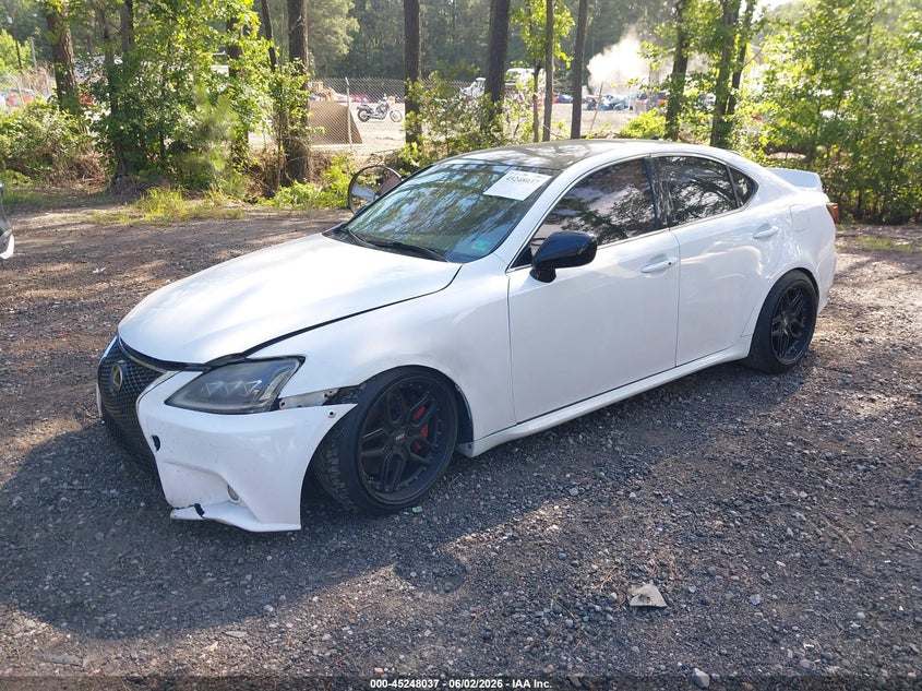 2008 Lexus Is 350 VIN JTHBE262582014585 IAAI salvage auction — RIGHT FRONT, Clear (Virginia), sold $950 on 2026-07-07 (photo 2)