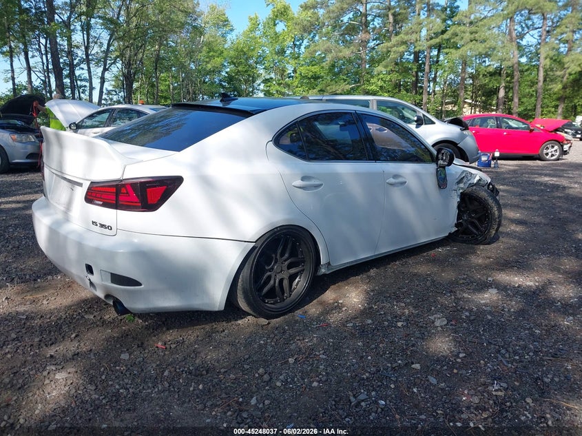 2008 Lexus Is 350 VIN JTHBE262582014585 IAAI salvage auction — RIGHT FRONT, Clear (Virginia), sold $950 on 2026-07-07 (photo 4)