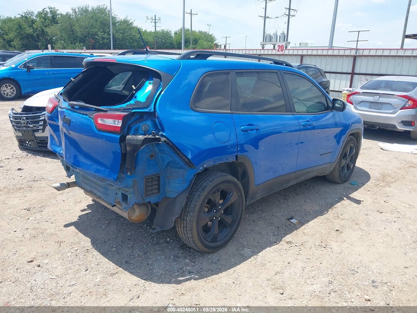 2018 Jeep Cherokee VIN 1C4PJLCB6JD561971 IAAI salvage auction — REAR END, Salvage Title, sold $1,200 on 2026-07-10 (photo 4)