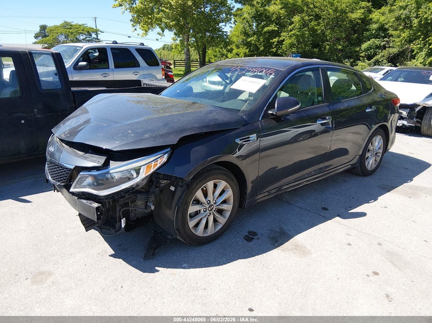 2017 Kia Optima VIN 5XXGT4L33HG123773 IAAI salvage auction — FRONT END, Salvage (Kentucky), sold $250 on 2026-07-29 (photo 2)