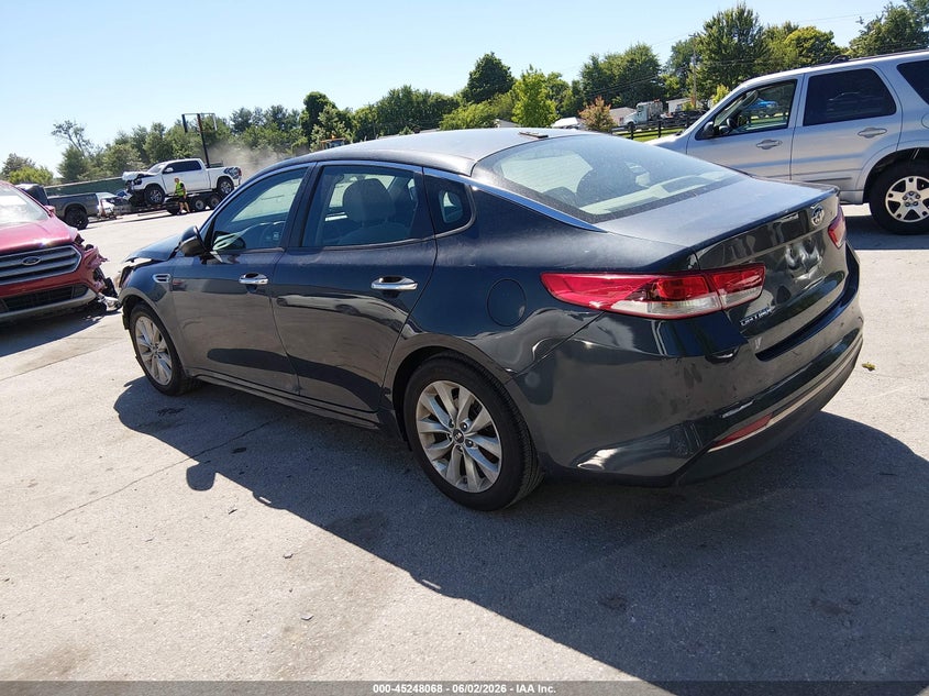 2017 Kia Optima VIN 5XXGT4L33HG123773 IAAI salvage auction — FRONT END, Salvage (Kentucky), sold $250 on 2026-07-29 (photo 3)