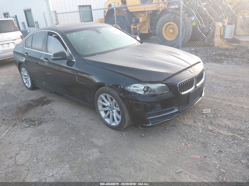 2014 BMW 5er VIN WBA5B1C5XED478095 IAAI salvage auction — NORMAL WEAR, Salvage Title, sold $1,100 on 2026-07-14 (photo 1)