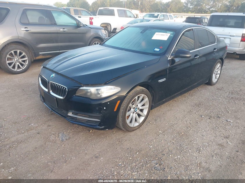 2014 BMW 5er VIN WBA5B1C5XED478095 IAAI salvage auction — NORMAL WEAR, Salvage Title, sold $1,100 on 2026-07-14 (photo 2)