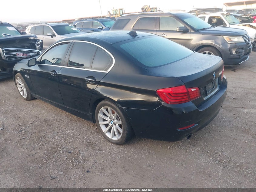 2014 BMW 5er VIN WBA5B1C5XED478095 IAAI salvage auction — NORMAL WEAR, Salvage Title, sold $1,100 on 2026-07-14 (photo 3)