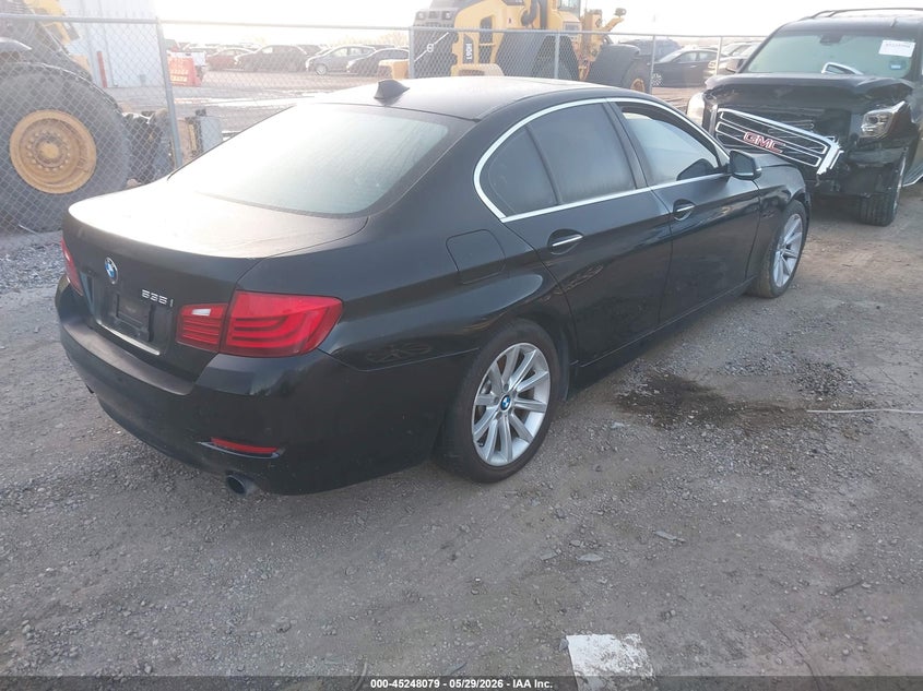 2014 BMW 5er VIN WBA5B1C5XED478095 IAAI salvage auction — NORMAL WEAR, Salvage Title, sold $1,100 on 2026-07-14 (photo 4)