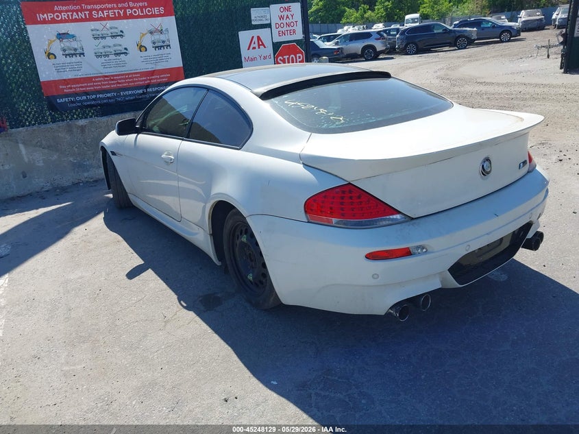 2004 BMW 6 series VIN WBAEH73494B190877 IAAI salvage auction — FRONT END, Clear (New York), sold $500 on 2026-07-14 (photo 3)