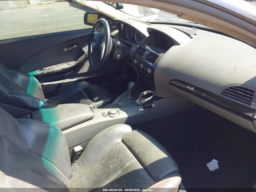 2004 BMW 6 series VIN WBAEH73494B190877 IAAI salvage auction — FRONT END, Clear (New York), sold $500 on 2026-07-14 (photo 5)