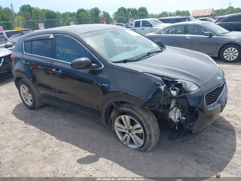 2019 Kia Sportage VIN KNDPMCAC0K7608446 IAAI salvage auction — THEFT, Salvage Title, sold $3,000 on 2026-07-16 (photo 1)