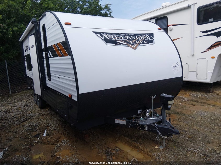 2021 Forest river Travel trlr VIN 4X4TWDZ25M7367569 IAAI salvage auction — UNKNOWN, Salvage (Tennessee), sold $4,450 on 2026-07-09 (photo 1)