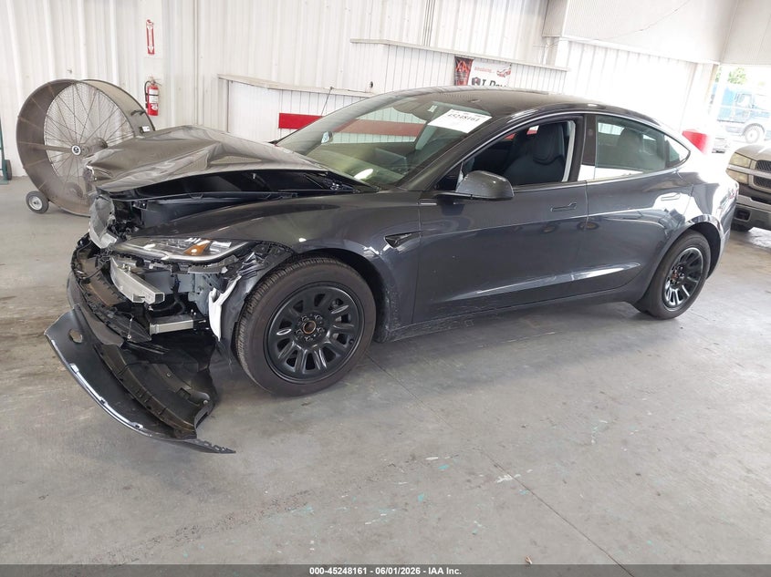2026 Tesla Model 3 VIN 5YJ3E1EAXTF165551 IAAI salvage auction — FRONT END, Salvage Title, sold $10,750 on 2026-07-09 (photo 2)
