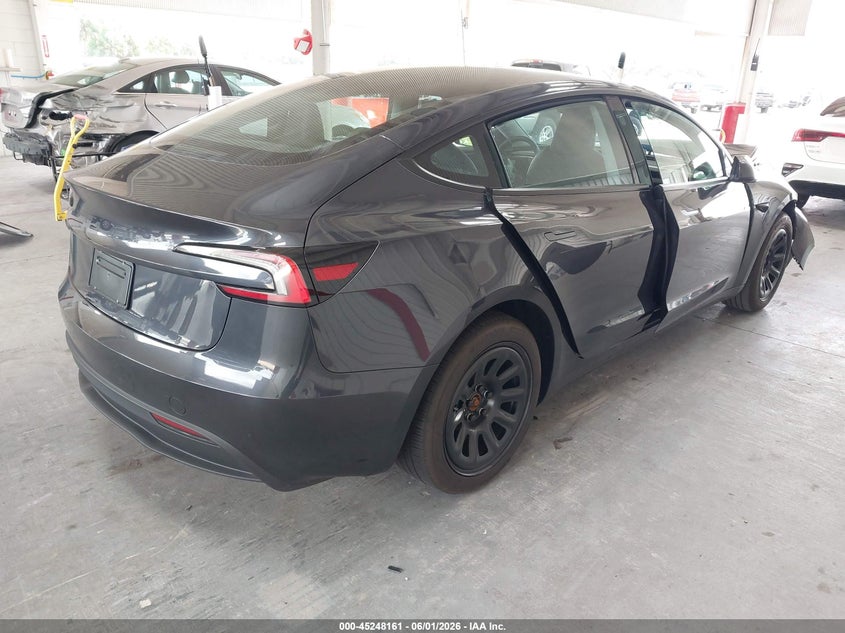 2026 Tesla Model 3 VIN 5YJ3E1EAXTF165551 IAAI salvage auction — FRONT END, Salvage Title, sold $10,750 on 2026-07-09 (photo 4)