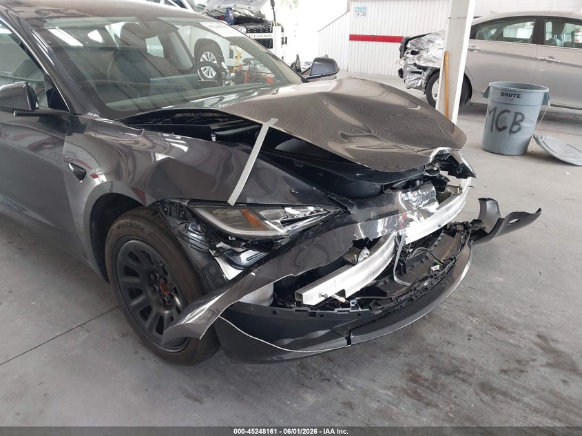 2026 Tesla Model 3 VIN 5YJ3E1EAXTF165551 IAAI salvage auction — FRONT END, Salvage Title, sold $10,750 on 2026-07-09 (photo 6)