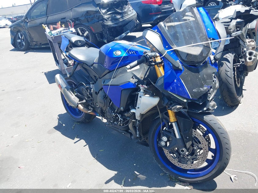 2018 Yamaha Yzf VIN JYARN39Y4JA001517 IAAI salvage auction — FRONT END, Salvage Certificate (California), sold $4,150 on 2026-07-08 (photo 1)
