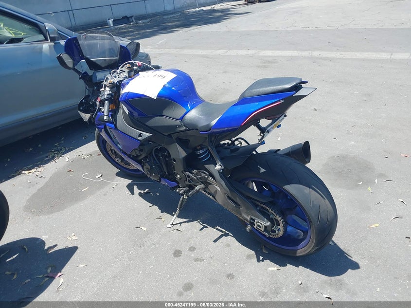 2018 Yamaha Yzf VIN JYARN39Y4JA001517 IAAI salvage auction — FRONT END, Salvage Certificate (California), sold $4,150 on 2026-07-08 (photo 3)