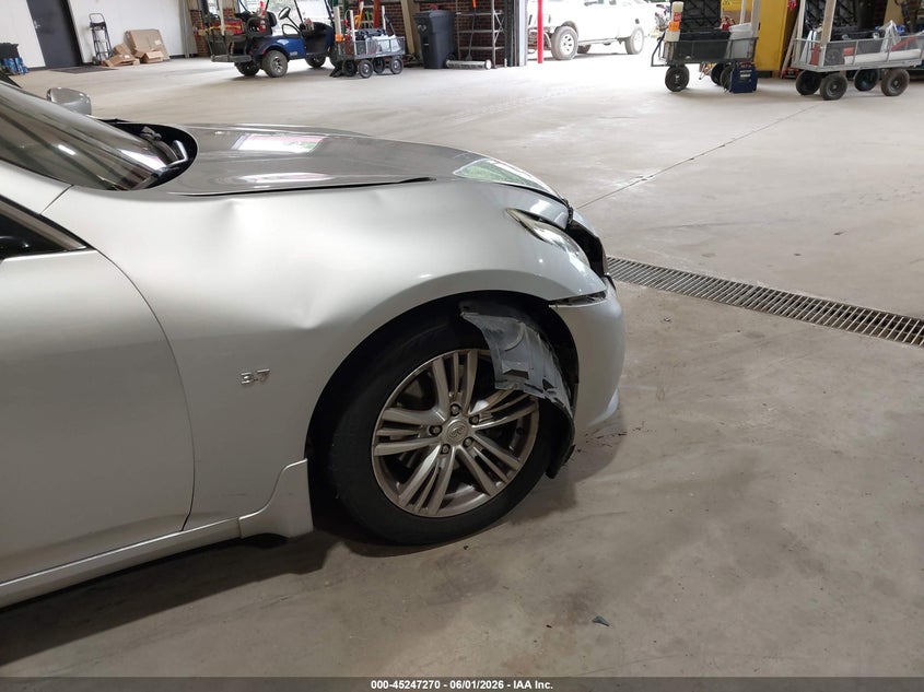 2015 Infiniti Q40 VIN JN1CV6AP2FM502722 IAAI salvage auction — FRONT END, Salvage Title, sold $775 on 2026-07-30 (photo 6)