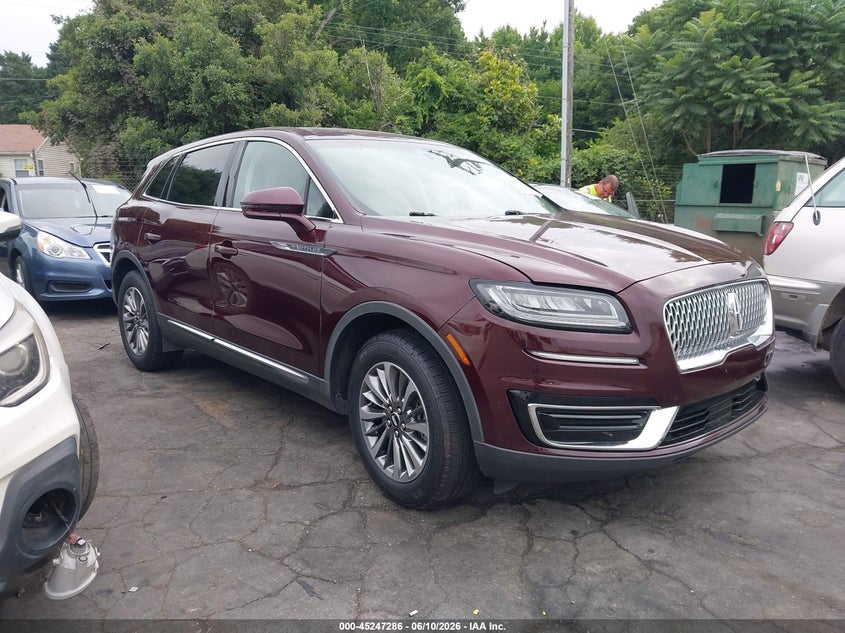 2020 Lincoln Nautilus VIN 2LMPJ6J93LBL13333 IAAI salvage auction — REAR END, Salvage (North Carolina), sold $10,750 on 2026-07-16 (photo 1)
