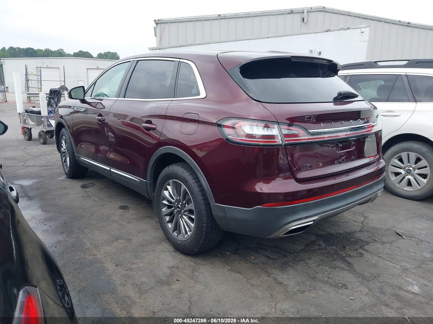 2020 Lincoln Nautilus VIN 2LMPJ6J93LBL13333 IAAI salvage auction — REAR END, Salvage (North Carolina), sold $10,750 on 2026-07-16 (photo 3)