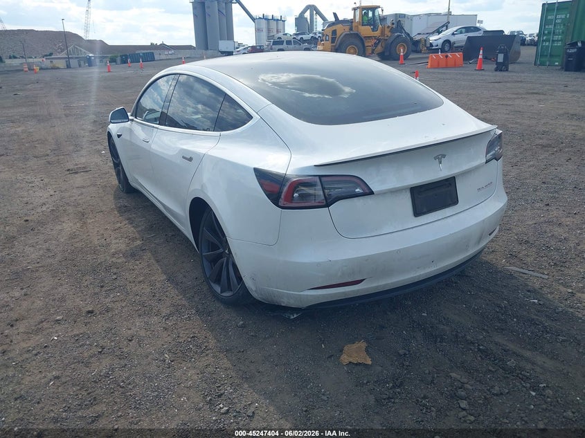 2020 Tesla Model 3 VIN 5YJ3E1EC2LF784243 IAAI salvage auction — LEFT SIDE, Salvage Title, sold $5,450 on 2026-07-09 (photo 3)