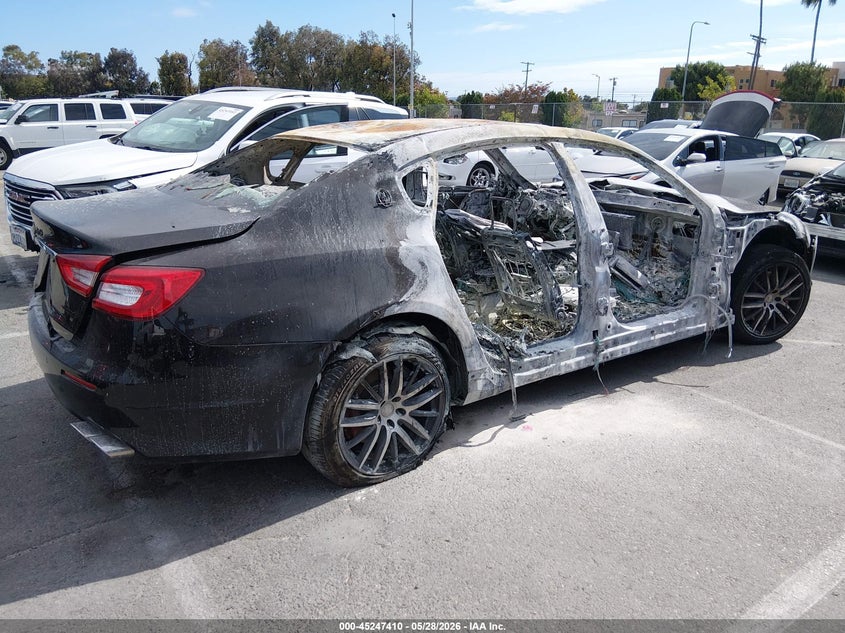 2018 Maserati Granturismo VIN ZAM56YRA6J1270971 IAAI salvage auction — Burn Interior, Non-Repairable (California), sold $450 on 2026-07-16 (photo 4)