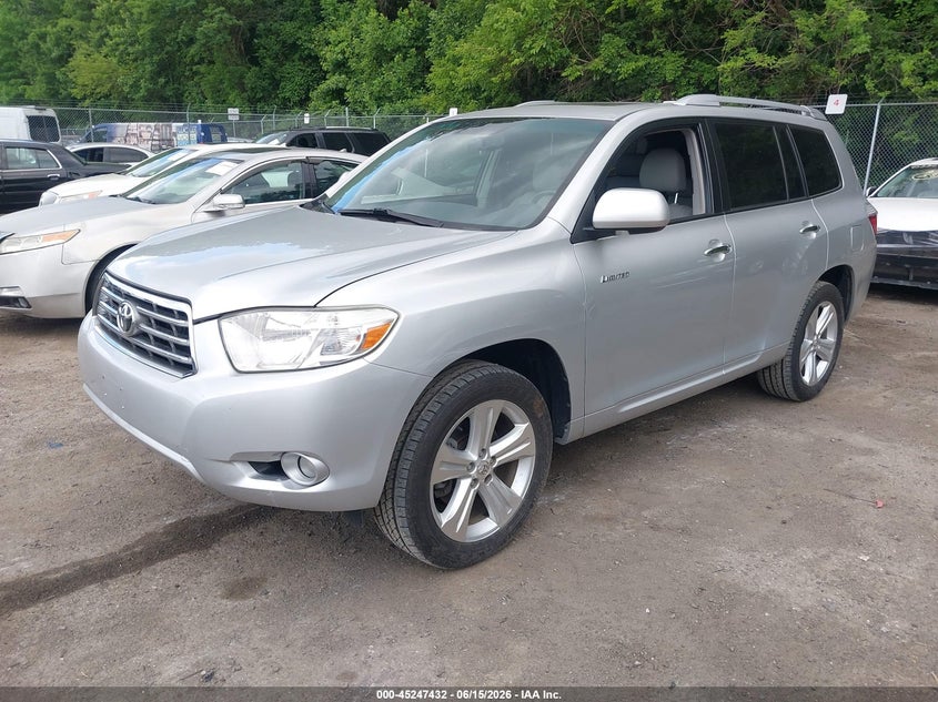 2008 Toyota Highlander VIN JTEES42A782086237 IAAI salvage auction — NORMAL WEAR, Clear (Maryland), sold $4,050 on 2026-07-28 (photo 2)
