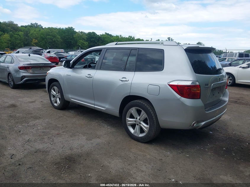 2008 Toyota Highlander VIN JTEES42A782086237 IAAI salvage auction — NORMAL WEAR, Clear (Maryland), sold $4,050 on 2026-07-28 (photo 3)