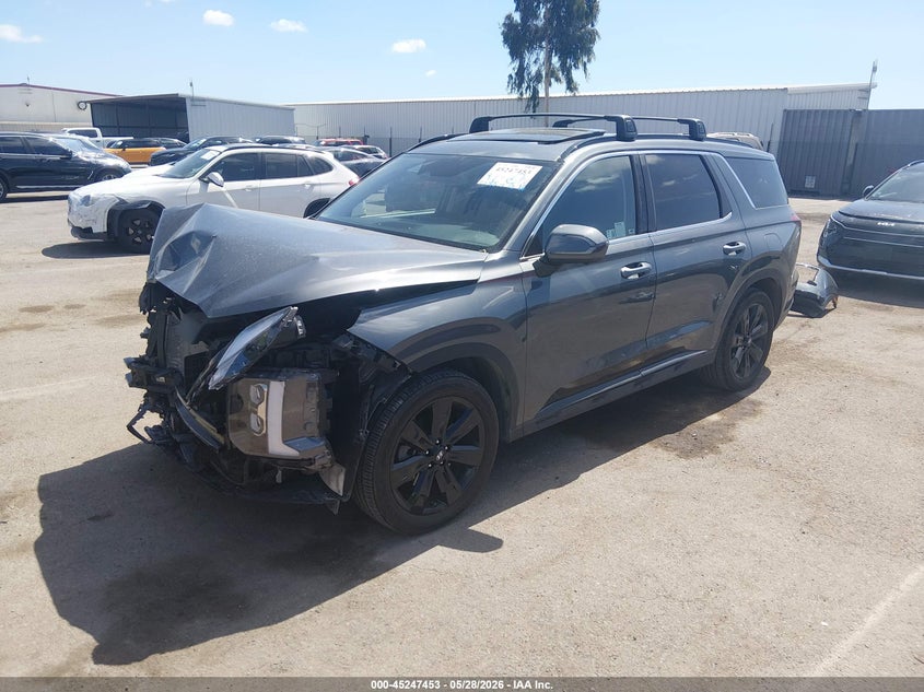 2025 Hyundai Palisade VIN KM8R34GE1SU850203 IAAI salvage auction — FRONT END, Salvage Title, sold $9,400 on 2026-07-29 (photo 2)