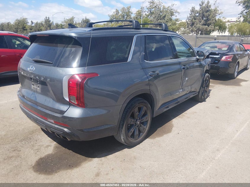 2025 Hyundai Palisade VIN KM8R34GE1SU850203 IAAI salvage auction — FRONT END, Salvage Title, sold $9,400 on 2026-07-29 (photo 4)
