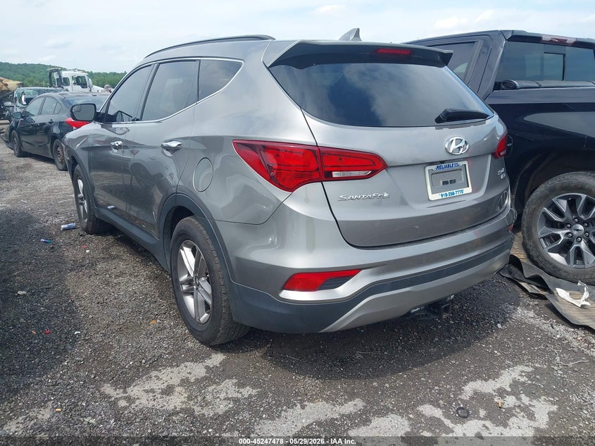 2017 Hyundai Santa fe VIN 5XYZUDLB8HG387919 IAAI salvage auction — FRONT END, Clear (Oklahoma), sold $2,250 on 2026-08-01 (photo 3)