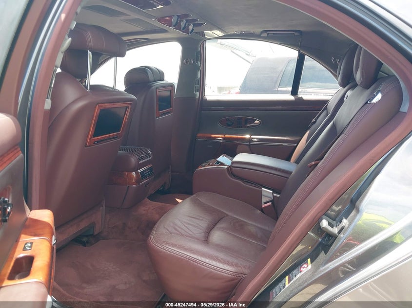 2004 Maybach 57 VIN WDBVF78J64A000495 IAAI salvage auction — FRONT & REAR, Salvage (California), sold $15,500 on 2026-07-22 (photo 8)