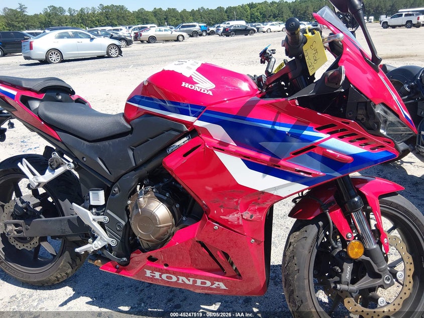 2025 Honda Cbr VIN MLHPC7058S5100277 IAAI salvage auction — LEFT FRONT, Salvage Title, sold $125 on 2026-07-08 (photo 8)