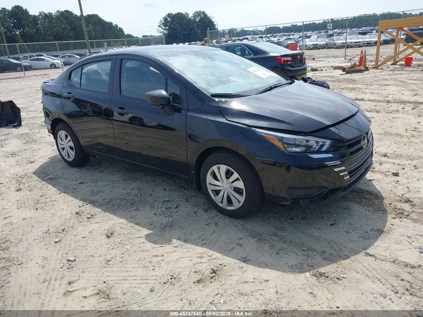 2025 Nissan Versa VIN 3N1CN8DV1SL877205 IAAI salvage auction — LEFT REAR, Salvage Title, sold $3,650 on 2026-07-30 (photo 1)