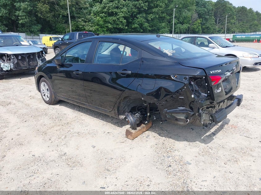 2025 Nissan Versa VIN 3N1CN8DV1SL877205 IAAI salvage auction — LEFT REAR, Salvage Title, sold $3,650 on 2026-07-30 (photo 3)