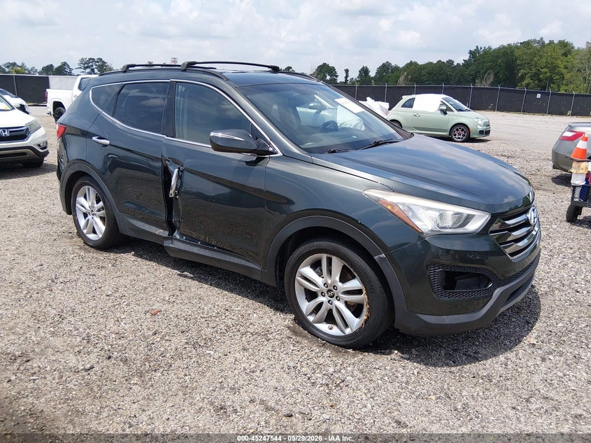 2013 Hyundai Santa fe VIN 5XYZU3LA0DG120396 IAAI salvage auction — RIGHT SIDE, Clear (South Carolina), sold $1,700 on 2026-07-29 (photo 1)