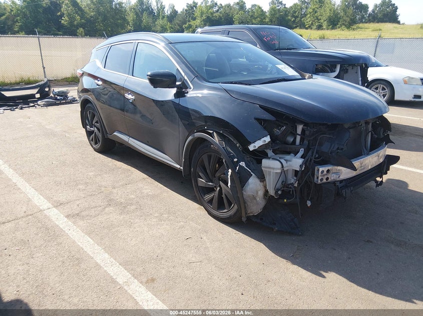 2018 Nissan Murano VIN 5N1AZ2MG0JN149599 IAAI salvage auction — FRONT END, Salvage Title, sold $1,550 on 2026-07-25 (photo 1)