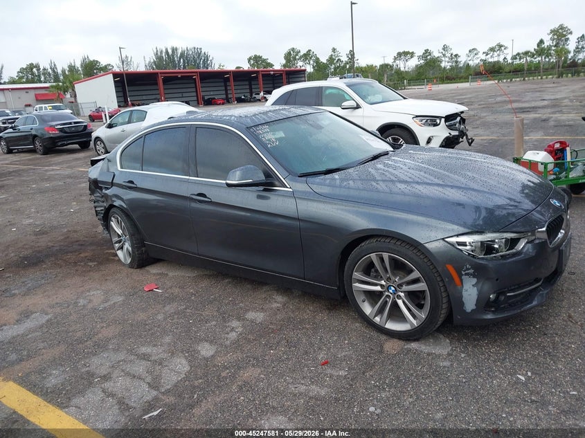 2017 BMW 3er VIN WBA8E5C56HK388728 IAAI salvage auction — REAR END, Salvage Title, sold $2,050 on 2026-07-29 (photo 1)